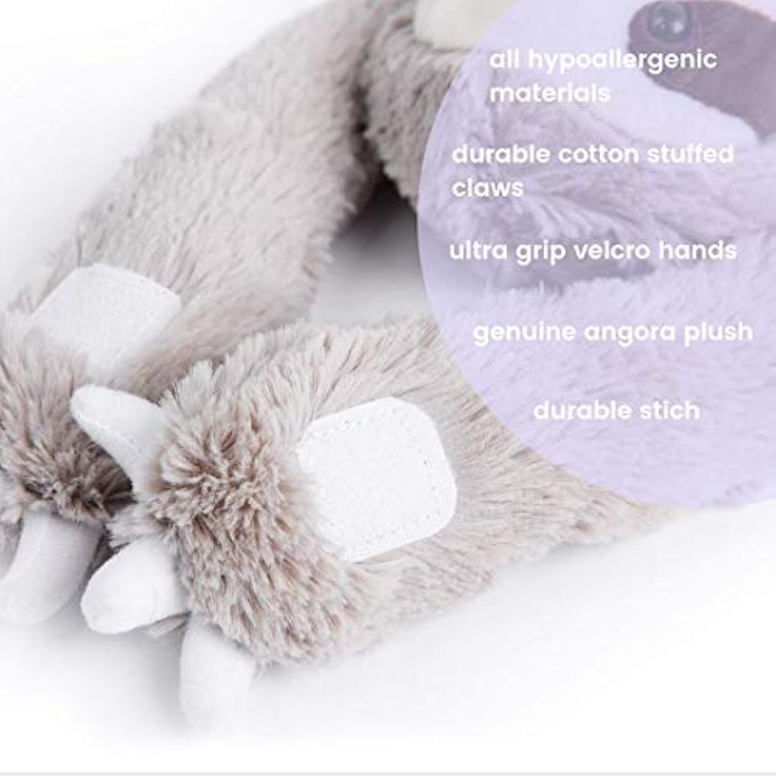 Juguete de pereza para animales de peluche, ultra suave