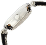 reloj con correa de cuero negro para mujer