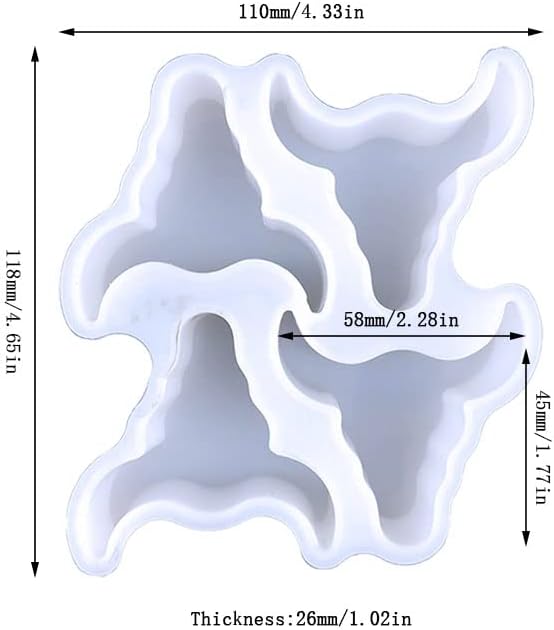 Molde de silicona para frescos de auto, 4 en 1, Bull Shape