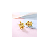 Aretes de plata de ley on diseño para mujeres