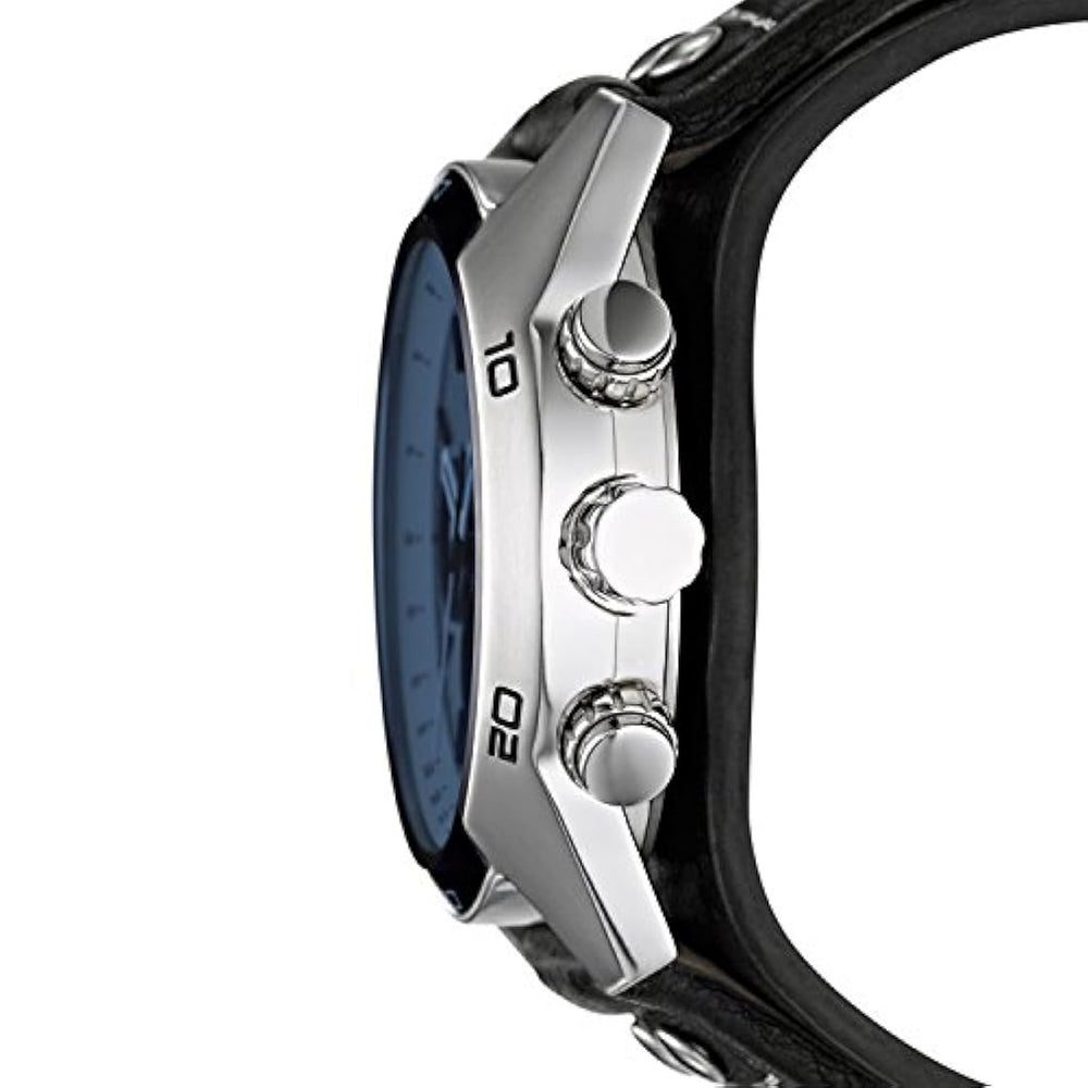 Reloj de pulsera casual de cuarzo acero inoxidable y cuero