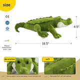 Almohada de peluche realista de cocodrilo
