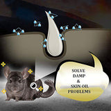 Arena de baño de hámster, arena de gerbil, para pequeños amigos, granja, chinchilla, polvo, arena para baño (2LB) (arena de hamster) (polvo de arena de baño de hamster (A))