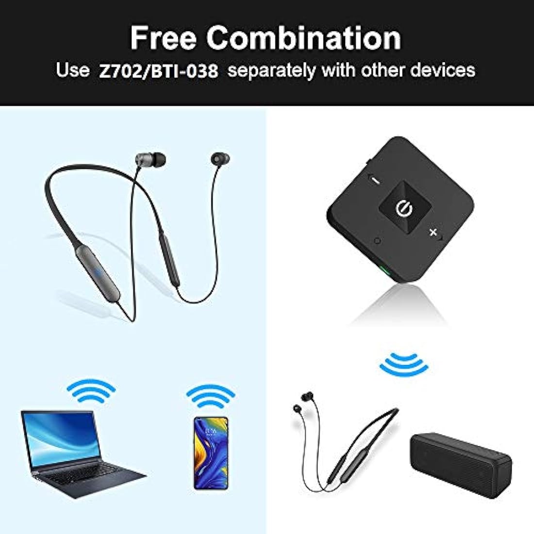 Transmisor de auriculares Bluetooth para mirar televisión