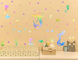 Mozamy - Adhesivo decorativo para pared, diseño de sirena