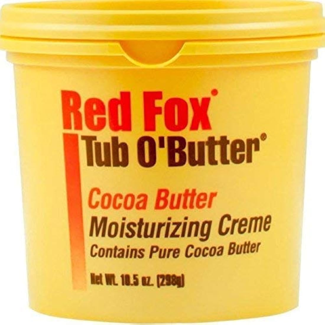 Zorro rojo tina o 'Butter Cacao, Hidratante Creme 10,5 oz