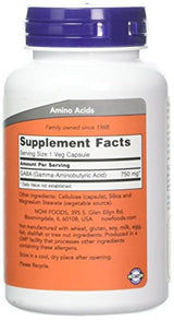 ahora alimentos Gaba 750 Mg - 100 Vcaps