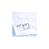Aretes de perlas de agua dulce para mujeres y niñas