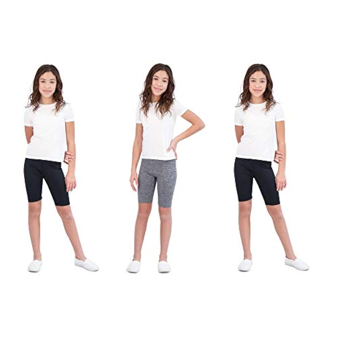 Shorts deportivos para niñas por 3 unidades
