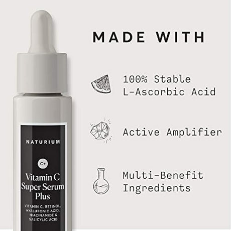 Suero facial Naturium con vitamina C