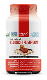 Cápsulas de hongos Reishi orgánicos-Fórmula verificada  ADN