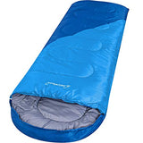 Clostnature Saco de dormir para adultos y niños, saco de dormir ligero para niñas, niños, jóvenes, saco de dormir ultraligero para clima frío, saco de compresión incluido (cremallera izquierda)