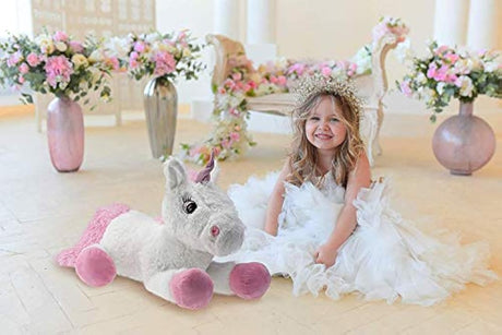 Pioupiou et Merveilles - Unicornio de peluche (31.5 in)