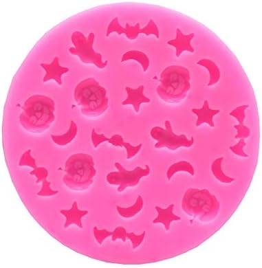 Molde de Silicona Mini Halloween, Ideal para Chocolates y Dulces