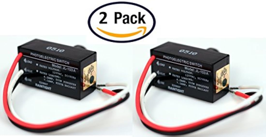 Paquete de 2 unidades para exteriores con cable duro