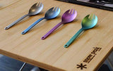 Snow Peak - cuchara/tenedorde titanio para camping