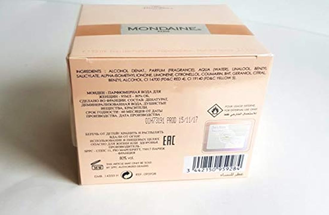 Mondaine por Paris Bleu, 3.1 oz Eau de Parfum spray para las mujeres