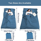 Forro para saco de dormir, sábanas de viaje portátiles, ligeras y compactas, sábanas de camping para adultos, forros cómodos para viajes, hotel, camping, picnic, albergues y mochileros