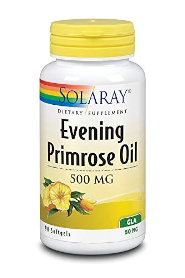Solaray Onagra, Cápsulas de Aceite de alta potencia 500 mg