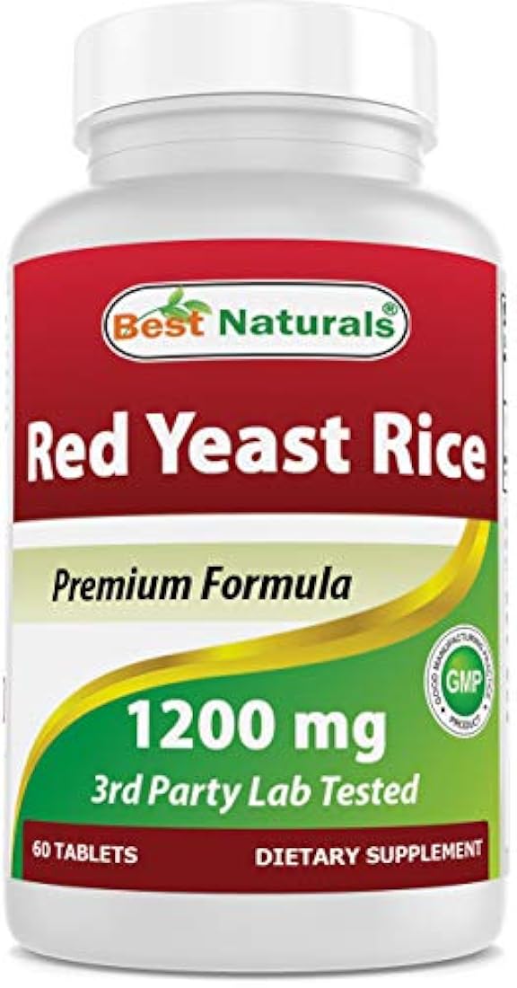 Mejor Naturals Rojo Levadura Arroz Nivel de 1200 mg Tablet