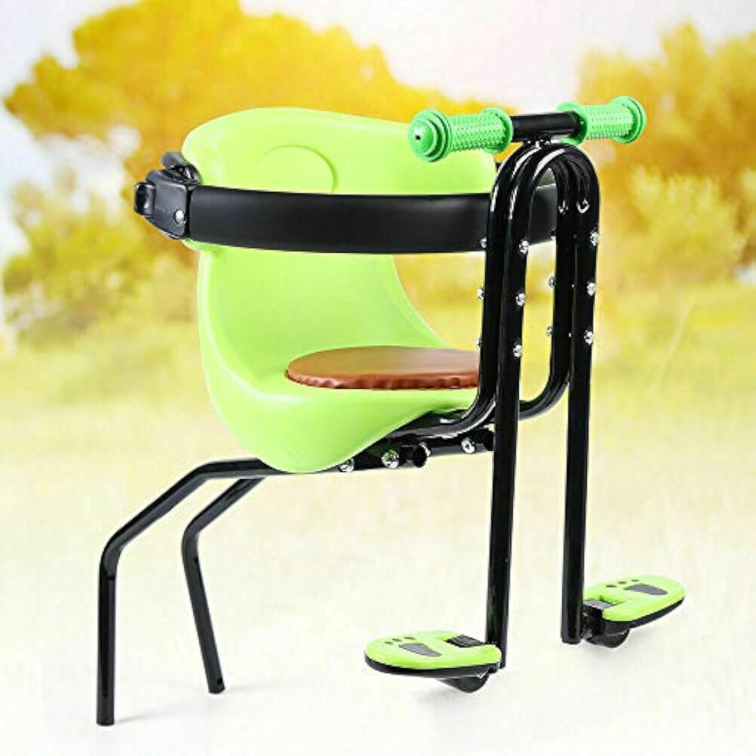 Asiento de bicicleta para niños portátil con pedal