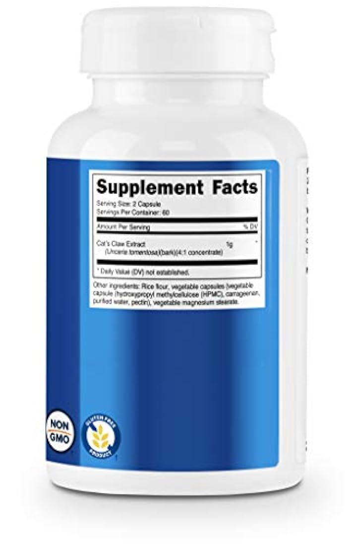 Nutricost Cápsulas de garra de gato, 1000 mg, 120 cápsulas