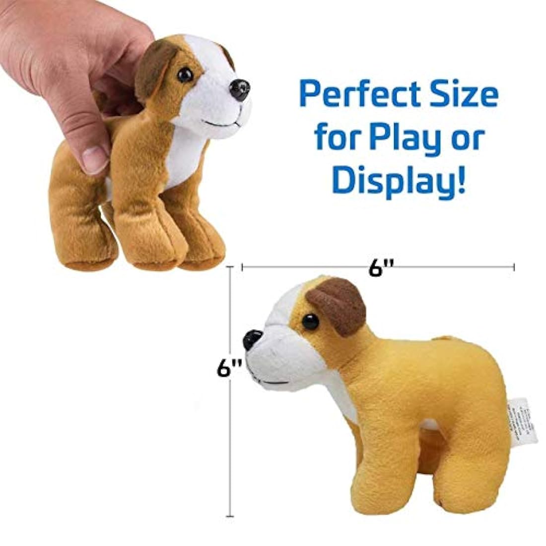 24 juguetes en forma de perros de peluche