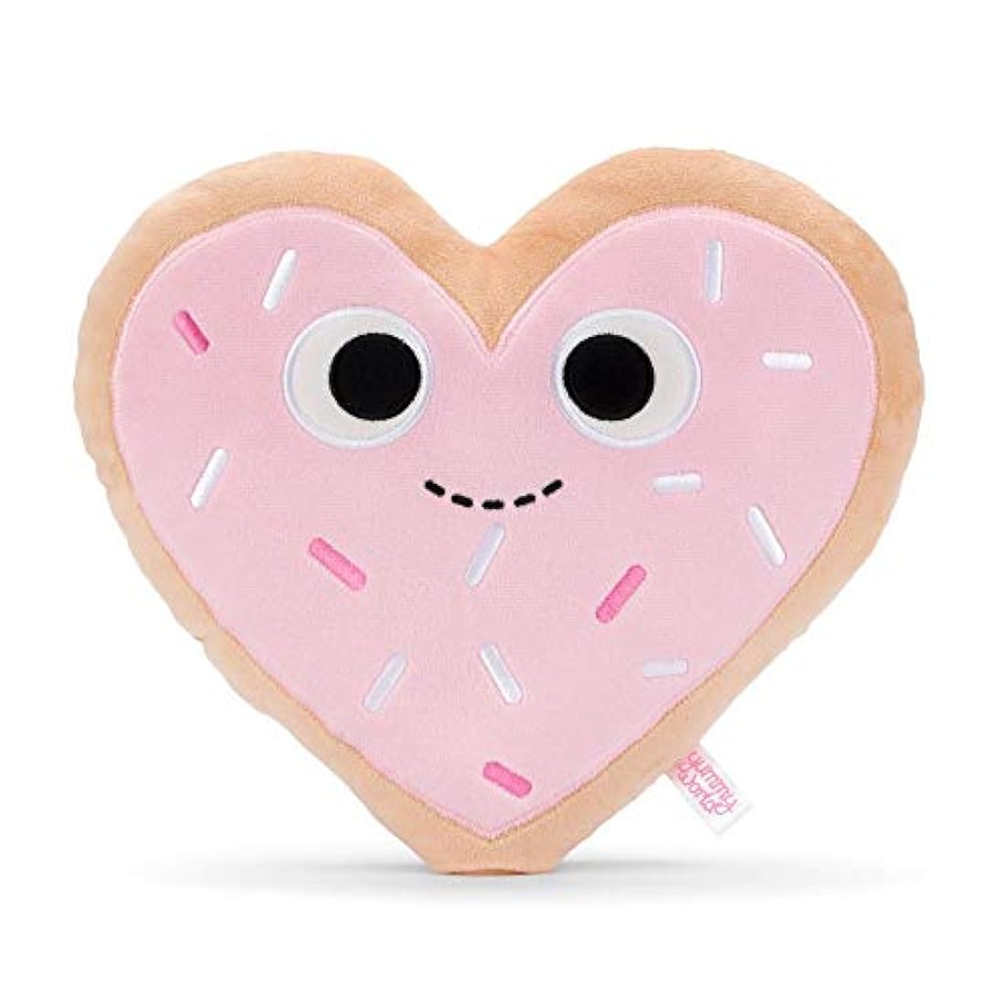 Peluche de galleta con corazón marrón-rosa, 11.1in, Kidrobot