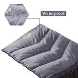 Flantree Saco de dormir para 4 estaciones para adultos y niños, para camping, senderismo, viajes, clima cálido y fresco, ligero e impermeable con bolsa de compresión, actividades en interiores y exteriores