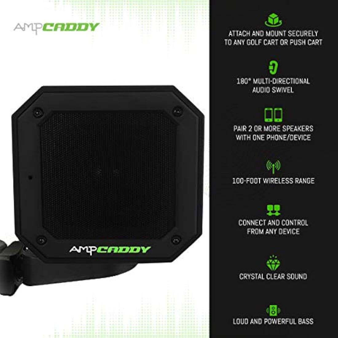 Altavoz Bluetooth Golf con soporte, altavoz Bluetooth