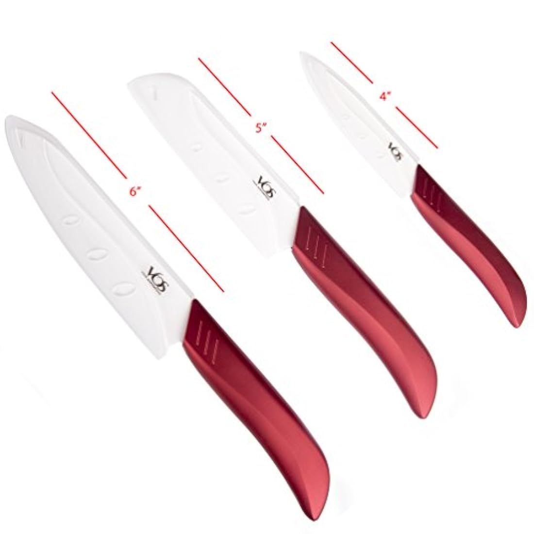 Cuchillo de cerámica Set – 6 pcs Chef Cuchillos de Cocina