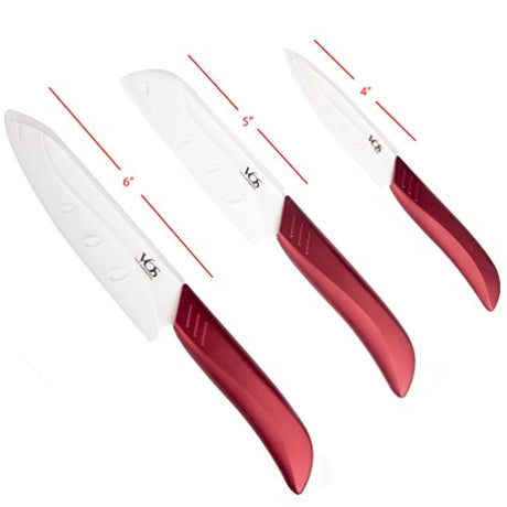 Cuchillo de cerámica Set – 6 pcs Chef Cuchillos de Cocina