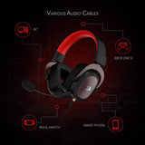 Redragon - Auriculares para videojuegos con cable café: H510.