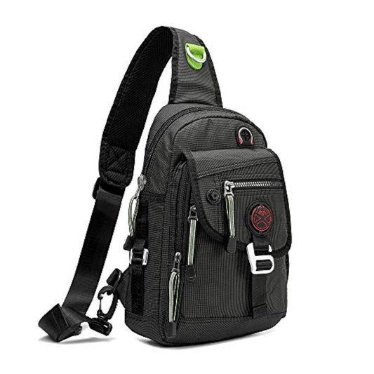 Morral de nylon multiusos color negro. Nicgid