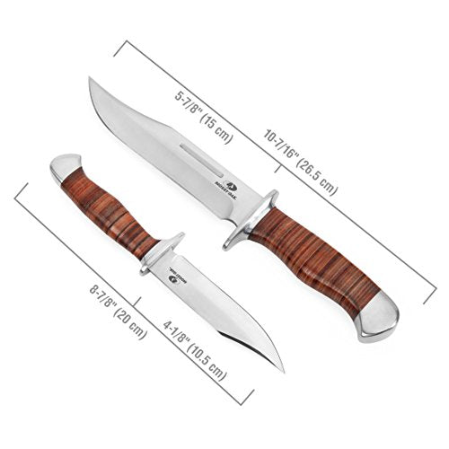 Cuchillo de caza de hoja fija de 2 piezas Mossy Oak