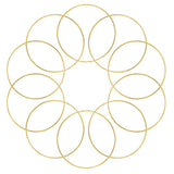 10 piezas 6-inch Oro Dream Catcher Anillos de metal