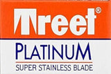 Treet Platinum Super Cuchillas de doble filo inoxidable