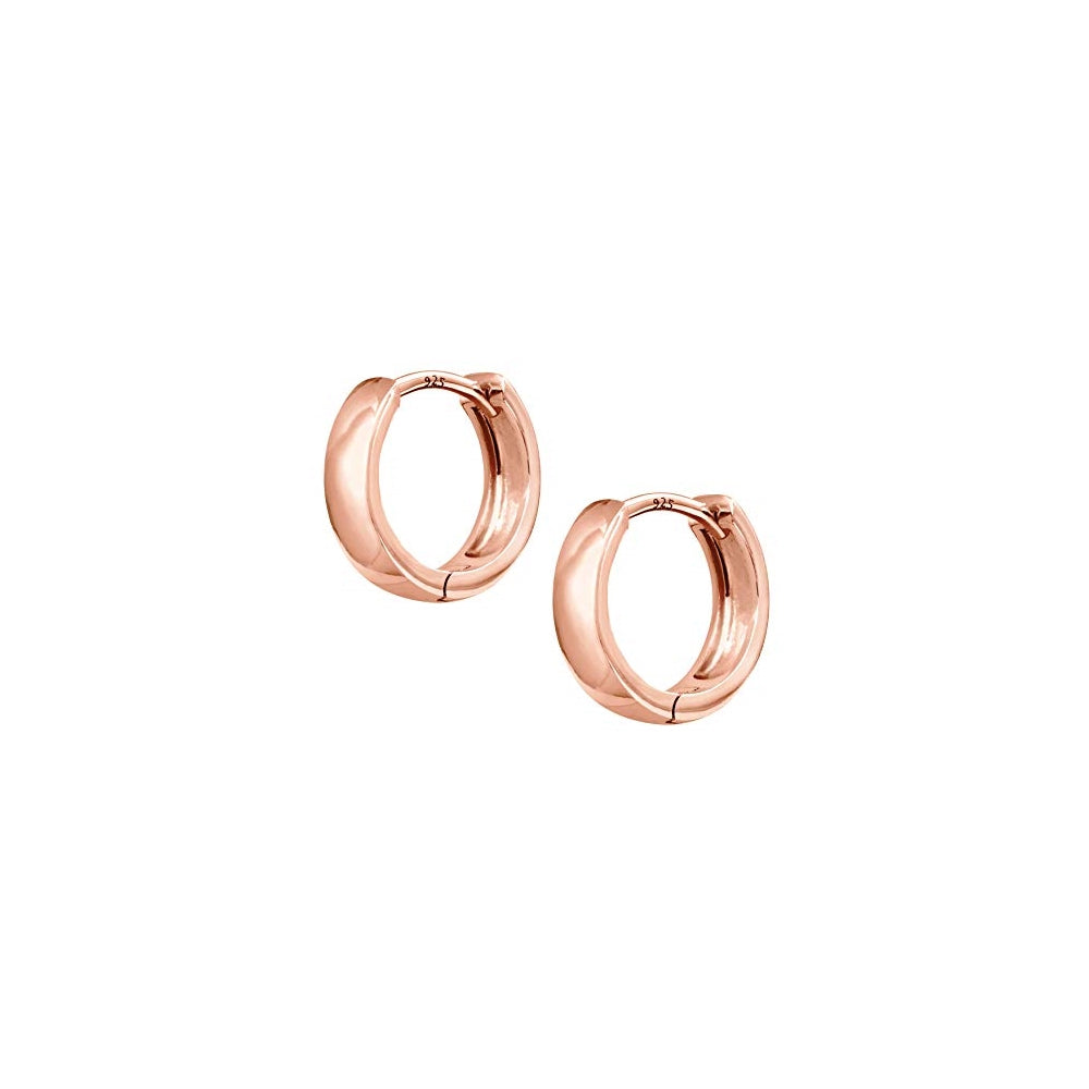 Aretes de plata tipo argolla para mujer
