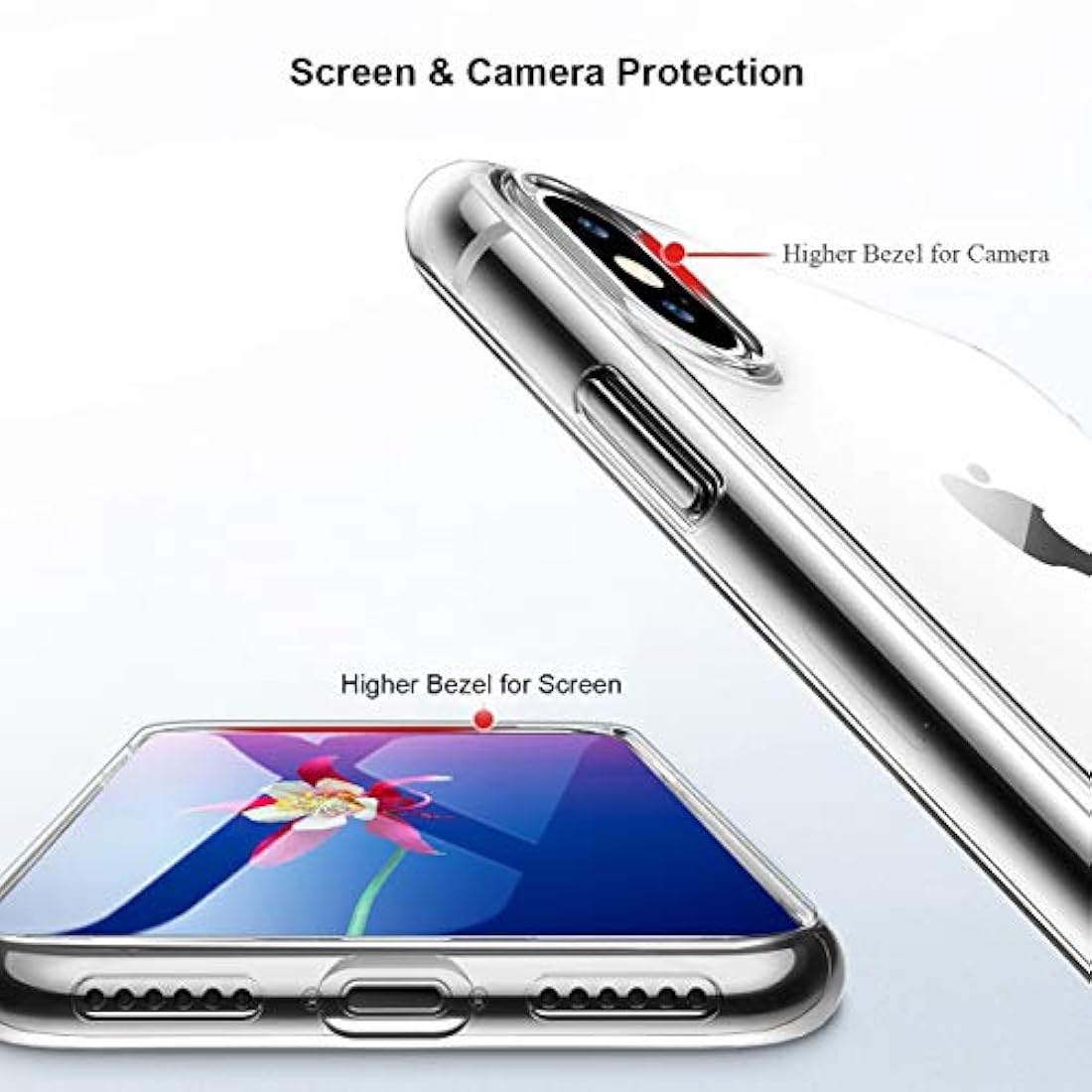 Unov - Carcasa para iPhone Xs y iPhone X  de5,8 pulgadas