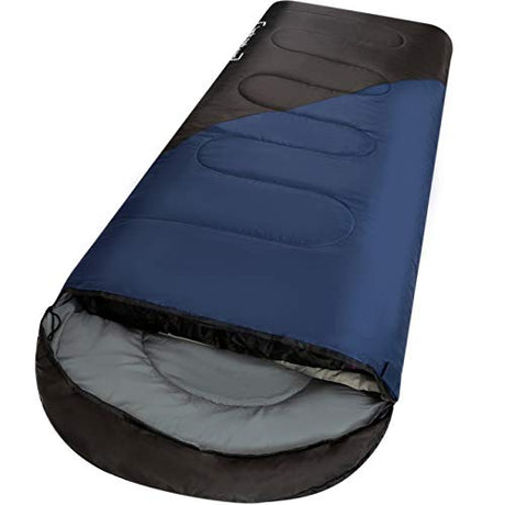Clostnature Saco de dormir para adultos y niños, saco de dormir ligero para niñas, niños, jóvenes, saco de dormir ultraligero para clima frío, saco de compresión incluido (cremallera derecha)