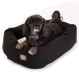 Cama de perro de polialgodón de forma de dona