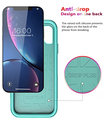 Diverbox for iPhone Xr Case [Shockproof] [Dropproof] [Dust-Proof],Heavy Duty Protection Phone Case Cover for Apple iPhone XR (Teal)