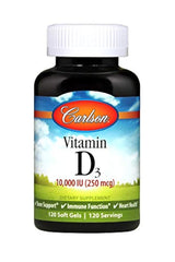 Carlson - Vitamina D3, 10000 UI (250 mcg) Suplementos