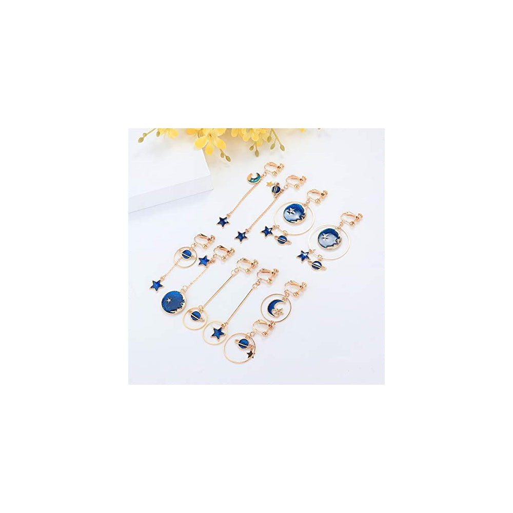 Aretes de clip para mujeres