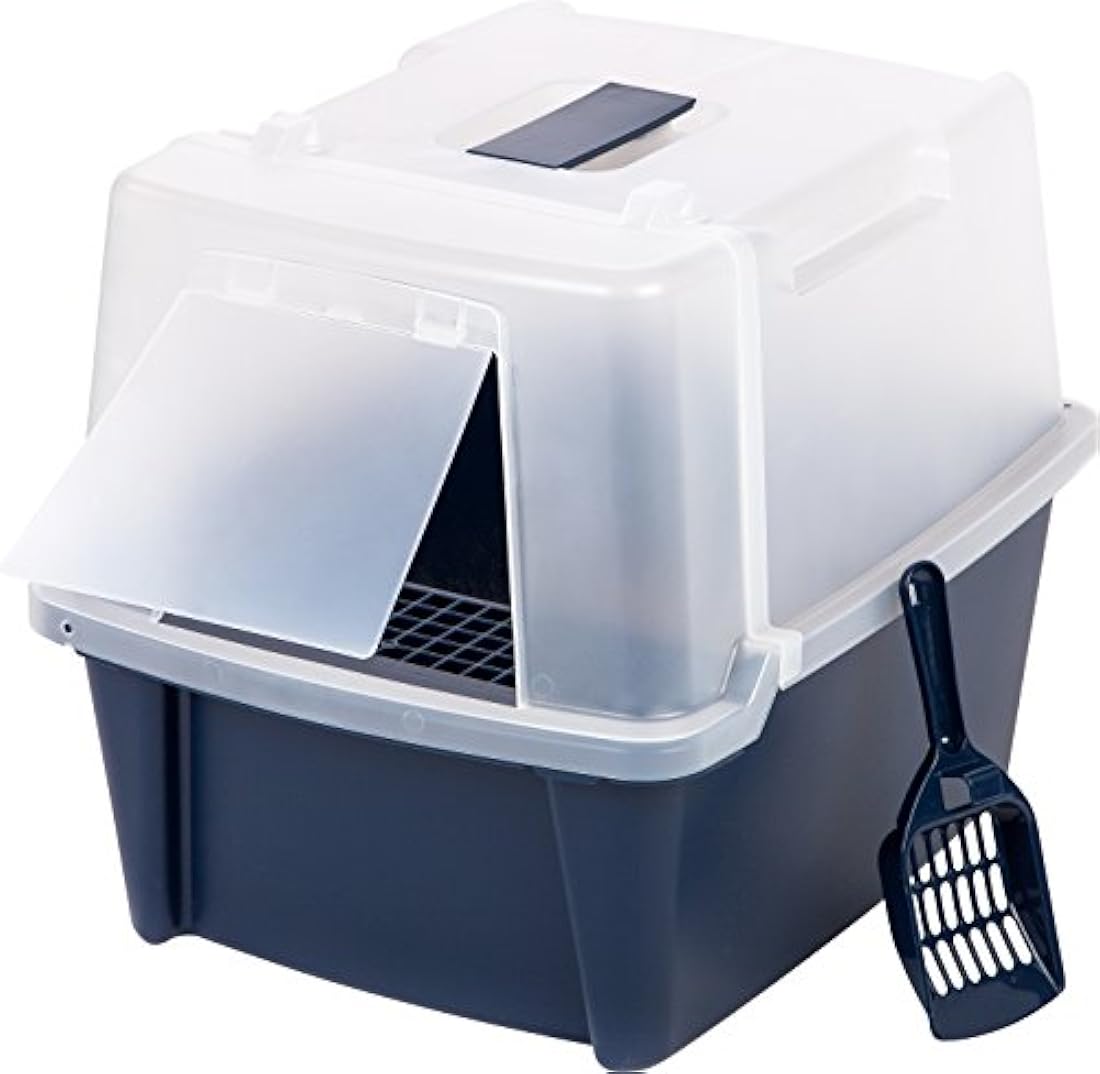 Caja de arena con techo dividido