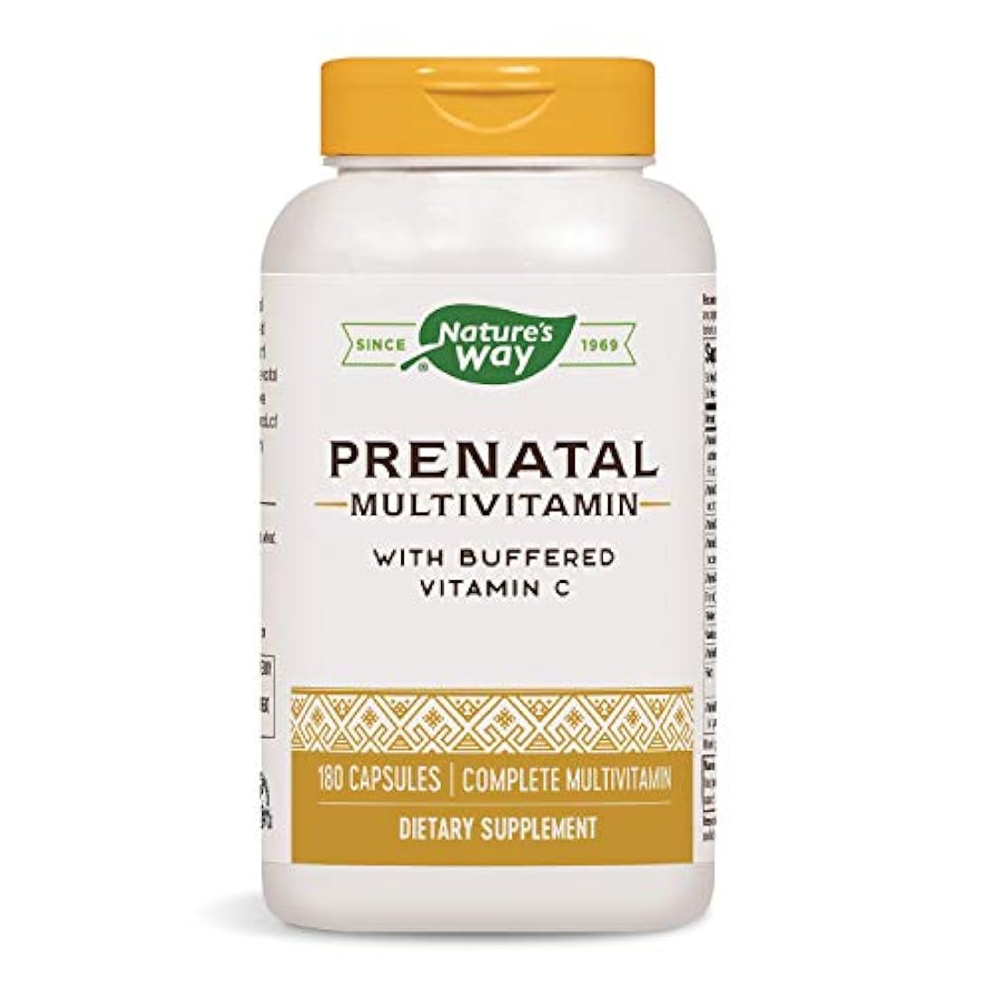 Suplemento diario Prenatal Completo, Multi-Vitamina y Multi-Mineral de Nature's Way, 180 Cápsulas
