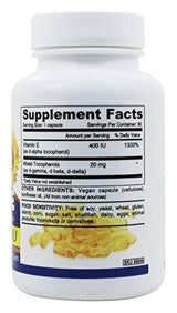 Deva Vegan Vitamins Vit E, 400iu, mezclado tocop., 90 VCAP