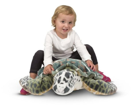 Melissa y Doug Tortuga de mar gigante, animal de peluche