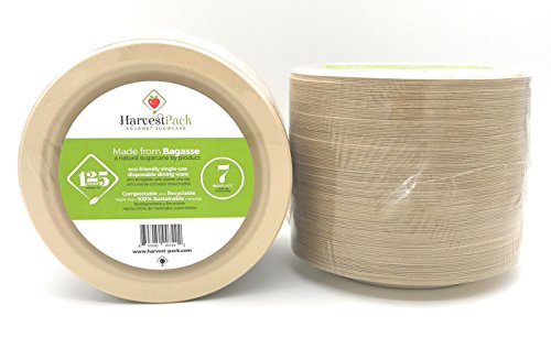 platos  redondos Hecho de fibras vegetales natuturales