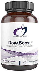 Designs for Health DopaBoost - Soporte de dopamina con Mucuna Pruriens + Vitamina B6 (60 cápsulas)